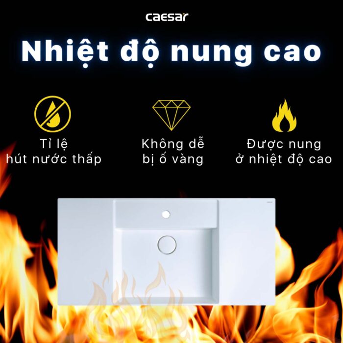 Chậu lavabo đặt bàn CAESAR LF5386 - Ảnh 12