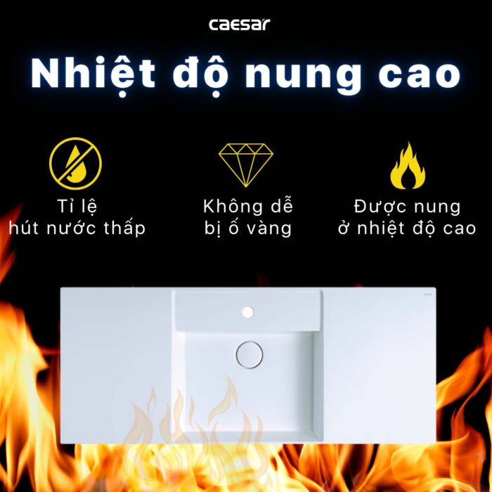 Chậu lavabo đặt bàn CAESAR LF5388 - Ảnh 13