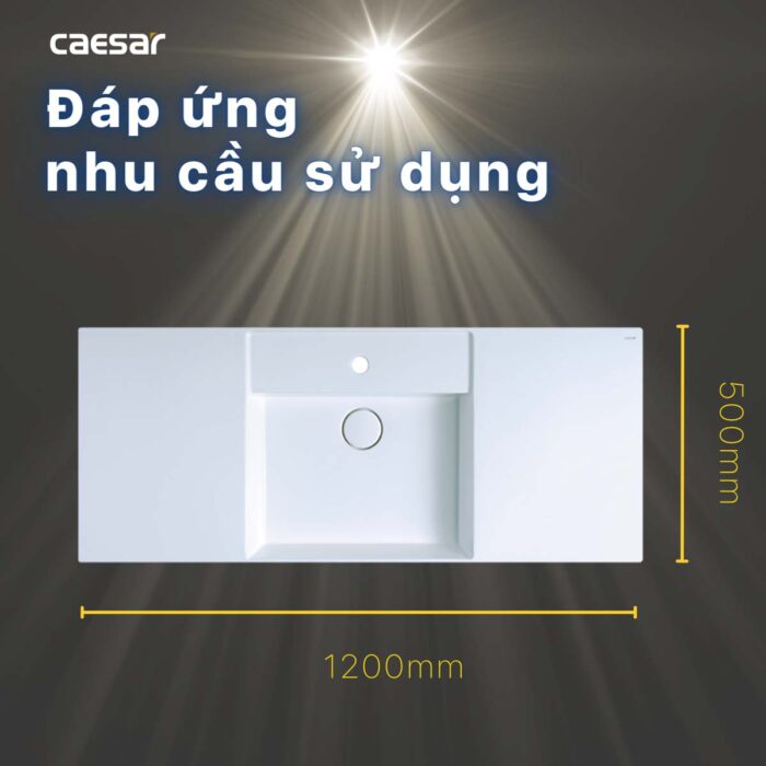 Chậu lavabo đặt bàn CAESAR LF5388 - Ảnh 14