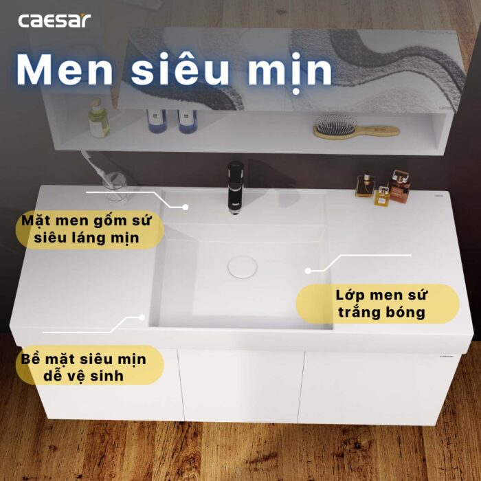 Chậu lavabo đặt bàn CAESAR LF5388 - Ảnh 11