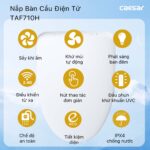 Nắp bồn cầu thông minh CAESAR TAF710H - Ảnh 6