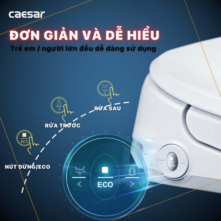 Nắp bồn cầu thông minh CAESAR TAF710H - Ảnh 10