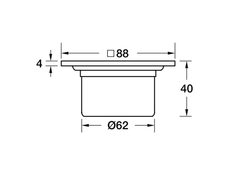 Thoát sàn 88 mm 495.60.803