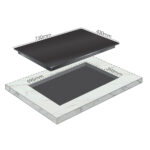 Bản vẽ kích thước Bếp từ đôi BLUEGER B636MA