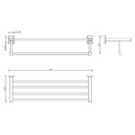 Bản vẽ kỹ thuật Giá treo khăn American Standard FFAS0495HG