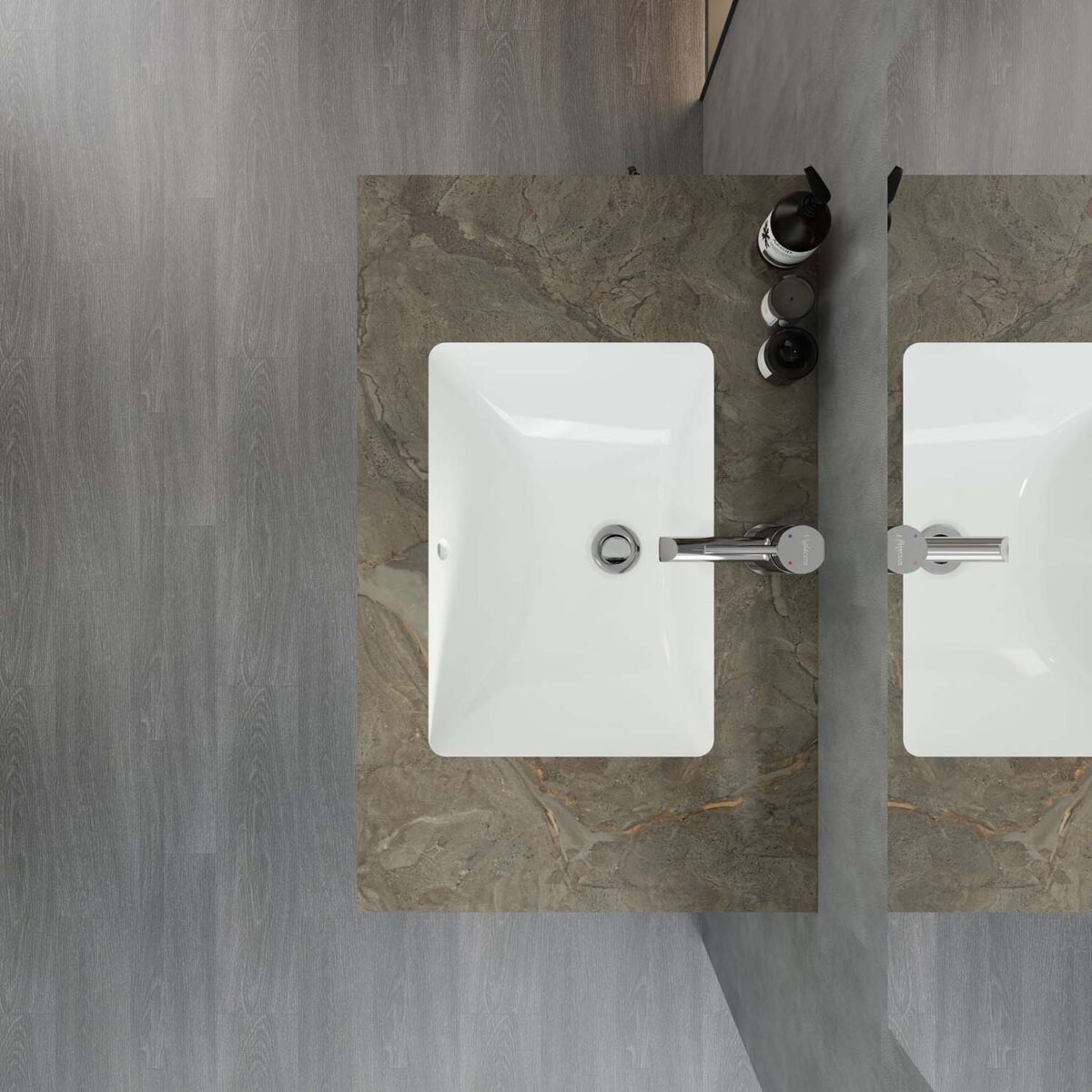 Bộ bàn đá lavabo VIGLACERA US8-9GP05 2 tầng - Ảnh 6