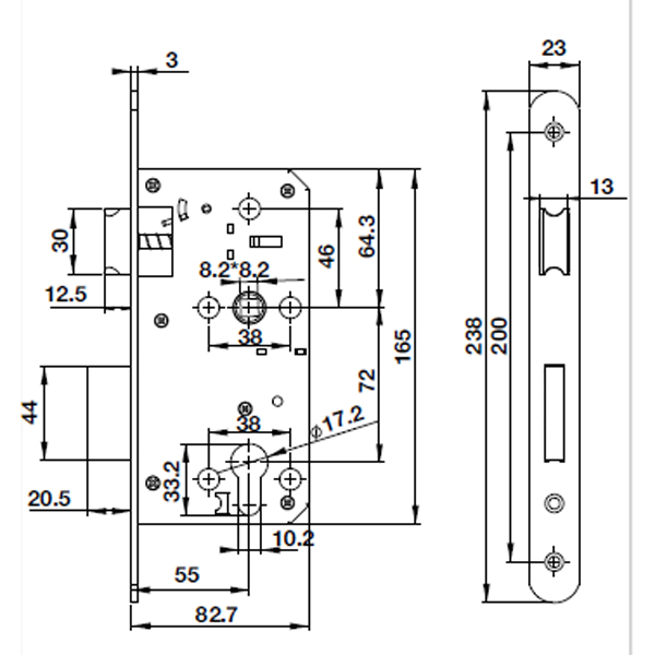 KT than khoa DIY Hafele 489.10.560