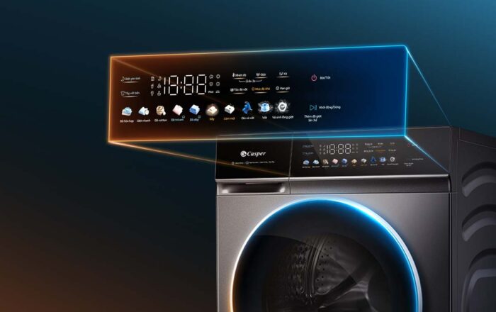 Máy giặt sấy Casper WF-P115VGT11 11.5kg 8kg inverter - Ảnh 4
