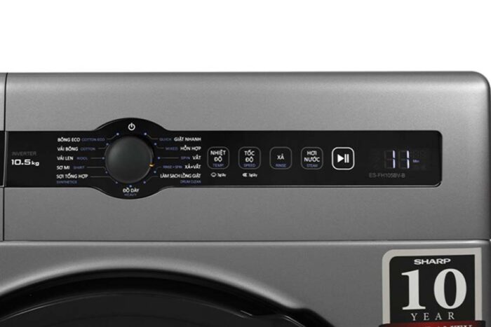 Máy giặt Sharp ES-FH105BV-B 10.5kg Inverter - Ảnh 7