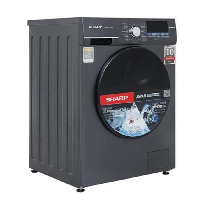 Máy giặt Sharp ES-FM110CB-DG 11kg Inverter - Ảnh 4