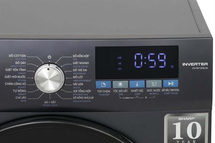 Máy giặt Sharp ES-FM110CB-DG 11kg Inverter - Ảnh 6