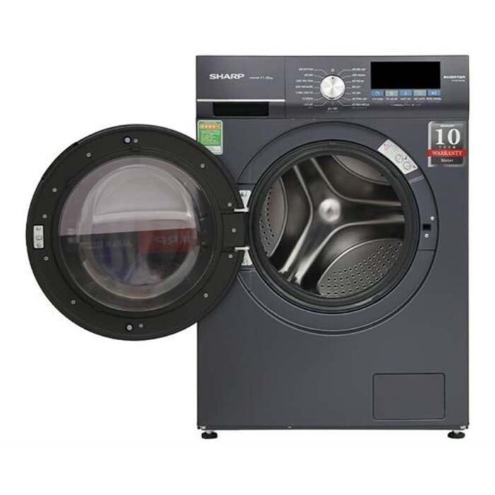 Máy giặt Sharp ES-FM110CB-SB 11kg Inverter - Ảnh 3