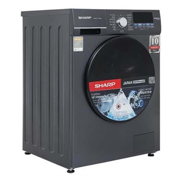Máy giặt Sharp ES-FM110CB-SB 11kg Inverter - Ảnh 4