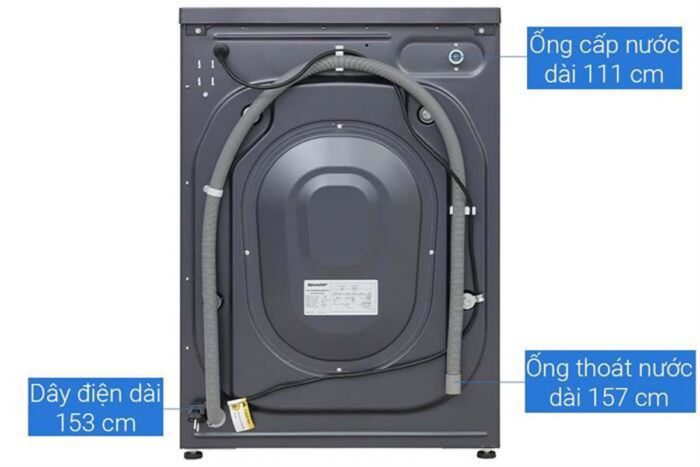 Máy giặt Sharp ES-FM110CB-SB 11kg Inverter - Ảnh 9