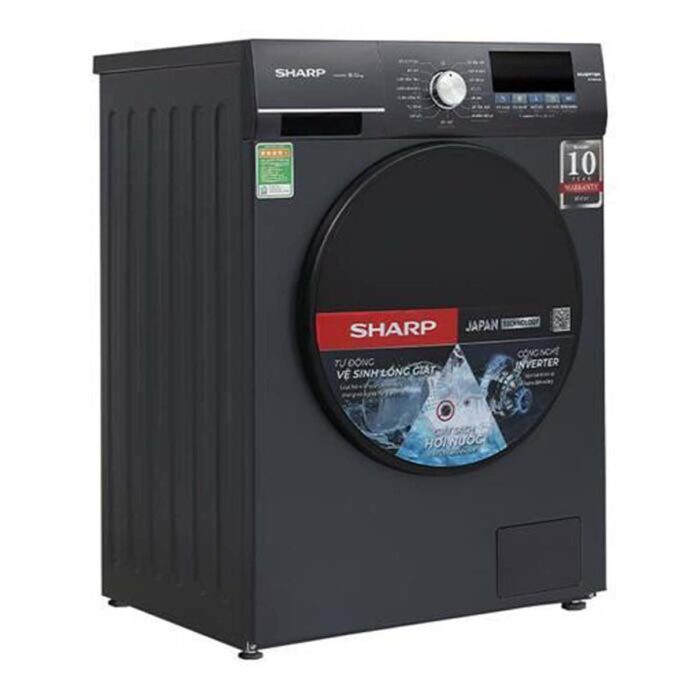 Máy giặt Sharp ES-FM90CB-SB 9kg Inverter - Ảnh 4