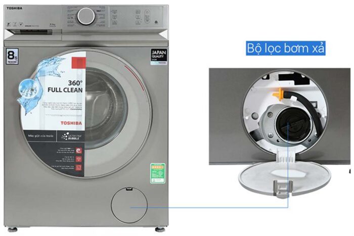 Máy giặt Toshiba TW-BL95A4V(SS) Inverter 8.5kg - Ảnh 9