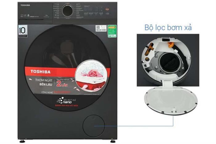 Máy giặt Toshiba TW-T21BU140UWV(MG) Inverter 13kg - Ảnh 7