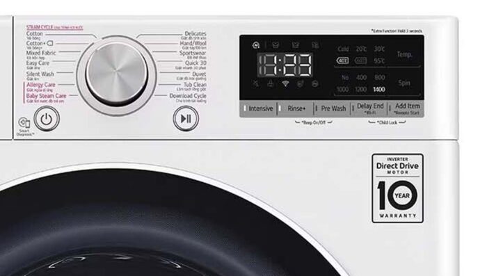 Máy giặt LG FV1409S4W 9kg inverter - Ảnh 6