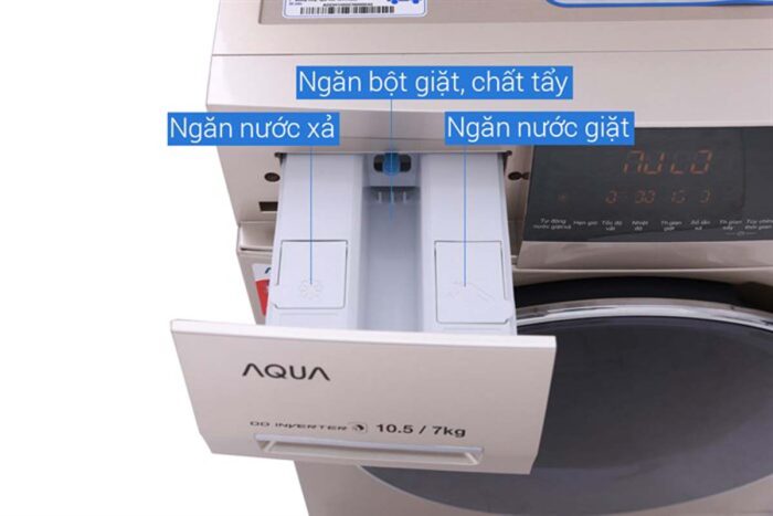 Máy giặt sấy Aqua AQD-DH1050C 10.5 Kg Inverter - Ảnh 4