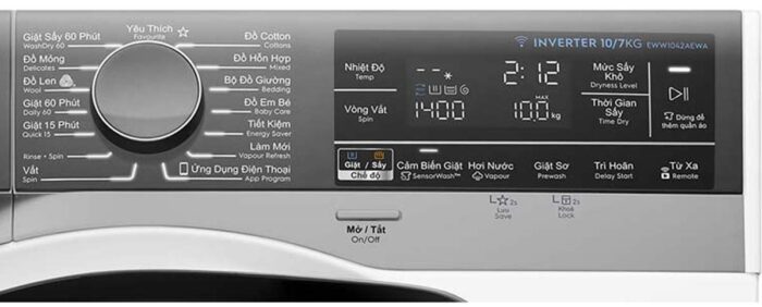 Máy giặt sấy Electrolux EWW1042AEWA 10kg 7kg inverter - Ảnh 4
