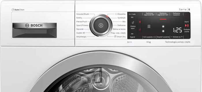 Máy sấy quần áo BOSCH WTX87MH0PL 9kg Serie 8 - Ảnh 4