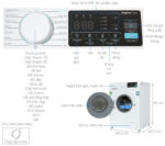 Máy giặt Casper WF-D8VWR1 8kg inverter - Ảnh 2