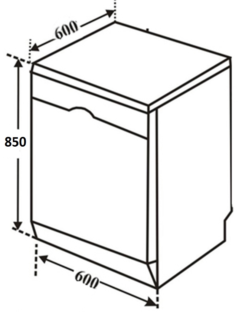 Máy rửa bát Chef's EH-DW401S