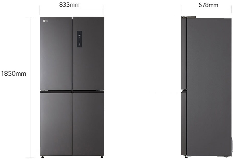 Tủ lạnh LG Multi Door Inverter 470 lít GR-B50BL