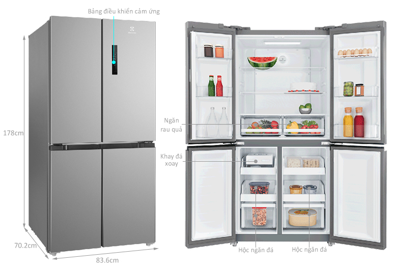 Tủ lạnh Electrolux Inverter 496 lít EQE4900A-A