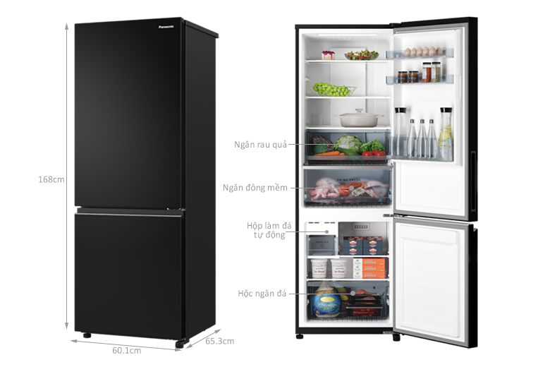 Tủ lạnh Panasonic Inverter 300 lít NR-BV331CPKV