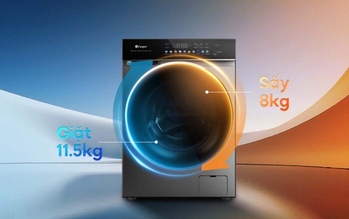 Máy giặt sấy Casper WF-P115VGT11 11.5kg 8kg inverter - Ảnh 5