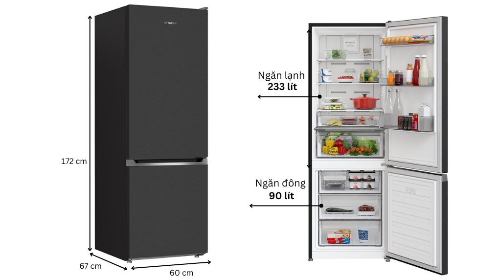 Một số điểm nổi bật có trong tủ lạnh Hitachi R-B340PGV1(GBK) mà bạn cần biết