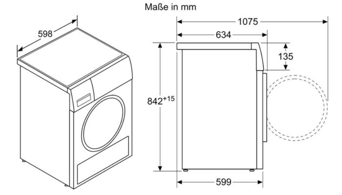 Máy sấy quần áo Bosch WTW87541 9KG Serie 8 - Ảnh 2