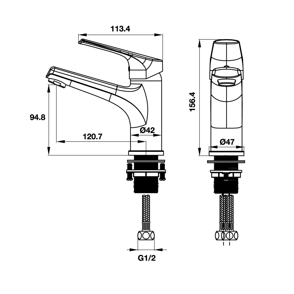 kich thuoc voi lavabo Hafele Vigor 90 495.61.139