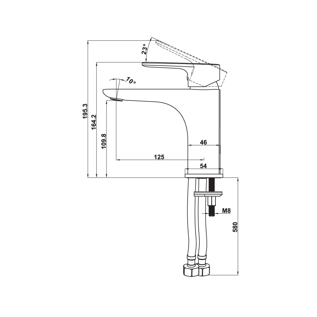 Vòi trộn Hafele Kobe 100 589.15.030