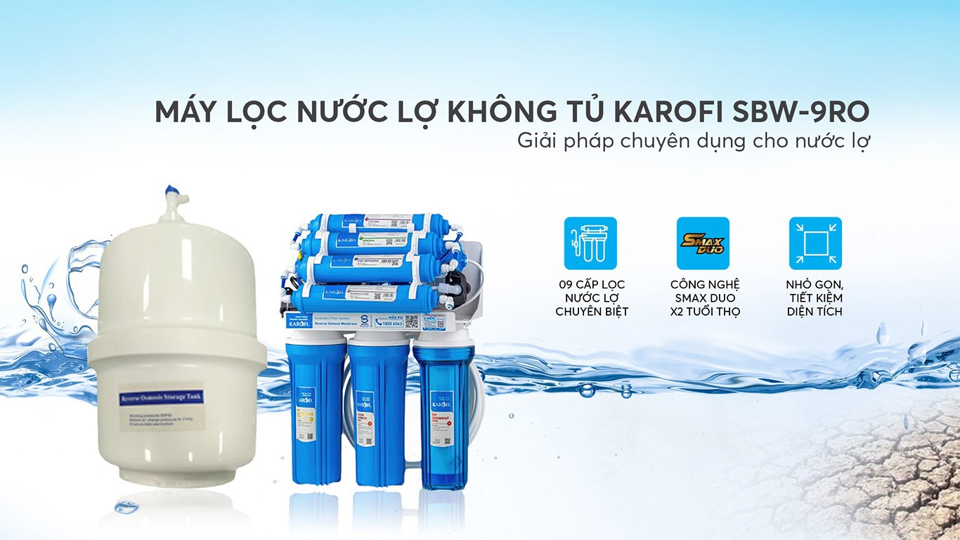 may loc nuoc lo khong tu karofi sbw 9ro