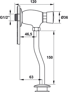 nut nhan xa bon tieu nam hafele 58879980 Hafele20588.79.980 1
