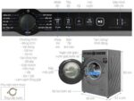 Máy giặt Sharp ES-FH105BV-B 10.5kg Inverter - Ảnh 3