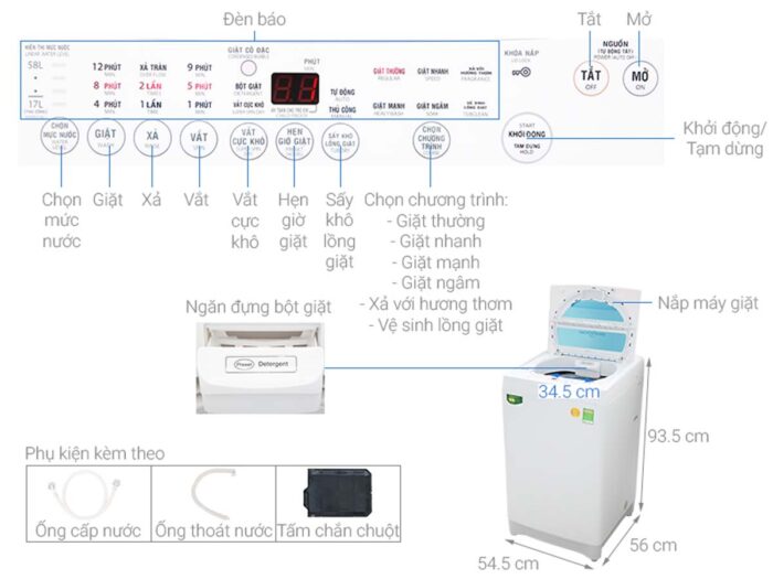 Máy giặt Toshiba AW-F920LV WB 8.2kg - Ảnh 3