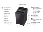 Máy giặt Panasonic NA-F100A4BRV 10kg - Ảnh 2