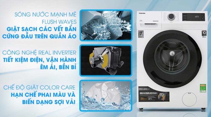 Máy giặt Toshiba TW-BH85S2V (WK) Inverter 7.5kg - Ảnh 2