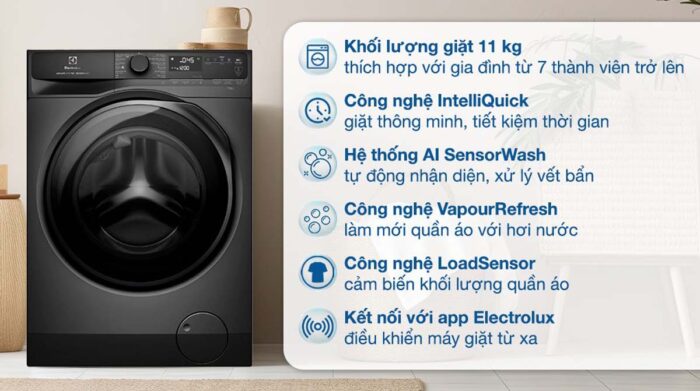 Máy giặt Electrolux EWF1143R7SC UltimateCare 11kg - Ảnh 2