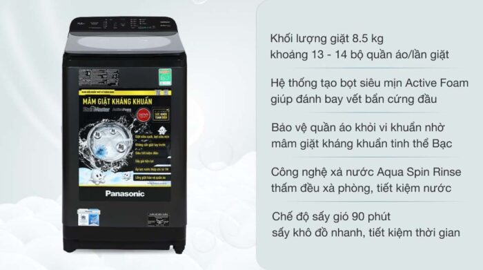 Máy giặt Panasonic NA-F85A9BRV 8.5kg - Ảnh 2