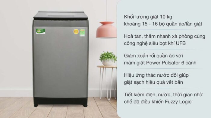 Máy giặt Toshiba AW-DUH1100GV Inverter 10kg - Ảnh 2