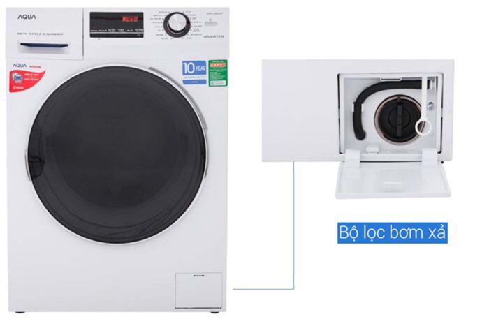Máy giặt Aqua AQD-A852ZT Inverter 8.5kg - Ảnh 10