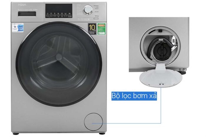 Máy giặt Aqua AQD-D1050F.S 10.5 Kg Inverter - Ảnh 9