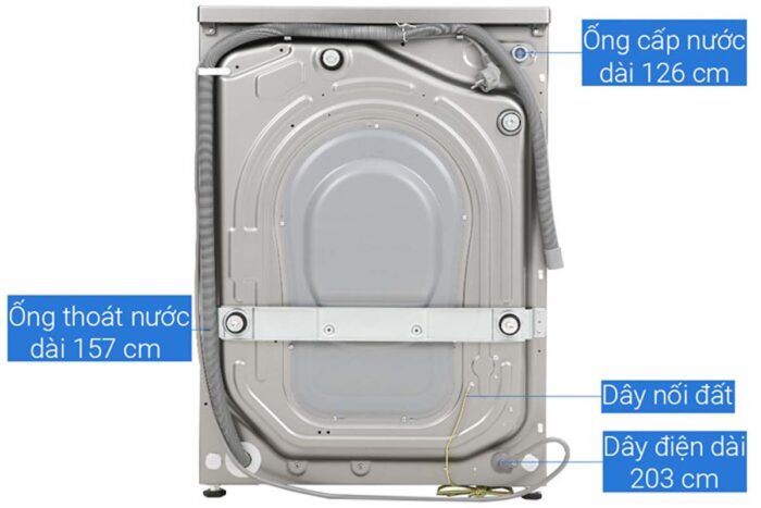 Máy giặt Aqua AQD-D1050F.S 10.5 Kg Inverter - Ảnh 10