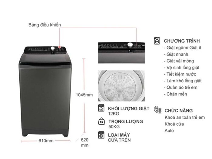 Máy giặt Aqua AQW-DR95CT 9.5kg - Ảnh 4