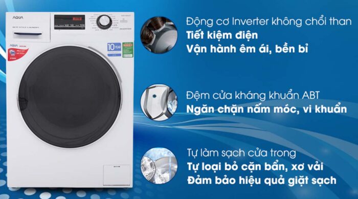 Máy giặt Aqua AQD-A852ZT Inverter 8.5kg - Ảnh 2