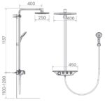 Vòi sen cây INAX BFV-655T-SPA nhiệt độ - Ảnh 2